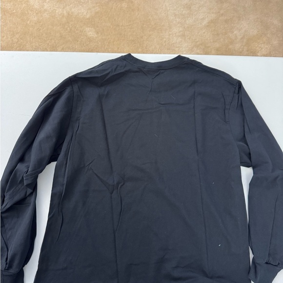 Nike Black and Blue Long Sleeve Tee with Bold Swoosh - Picture 2 of 3